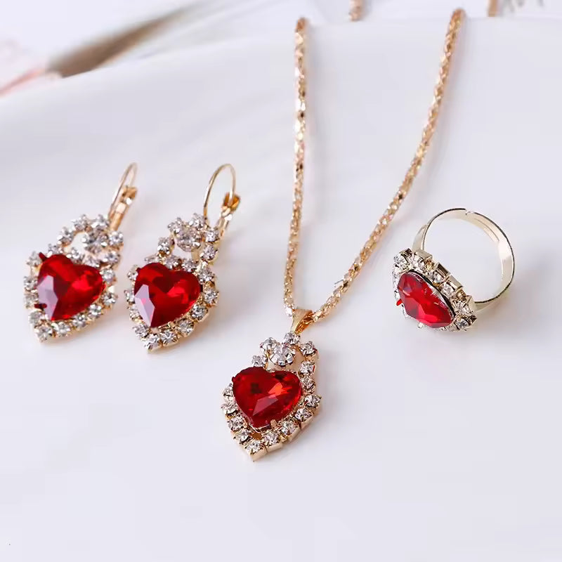 Set Corazón Enamorado: Brilla con Amor y Estilo